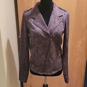 Michael Kors moto jacket dk grey sz med